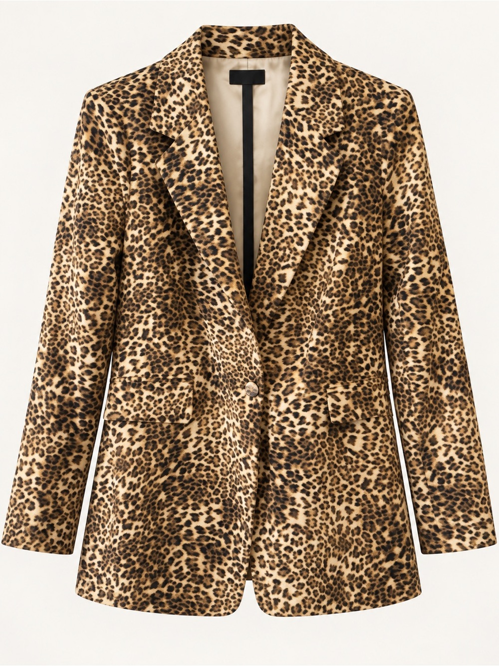 Jessica Simpson Leopard Print Blazer Jacket Size S NWT